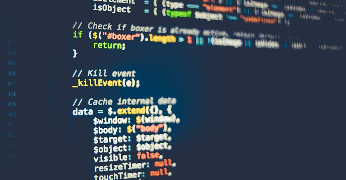 Close-up of colorful programming code displayed on a computer screen, showcasing modern coding concepts.